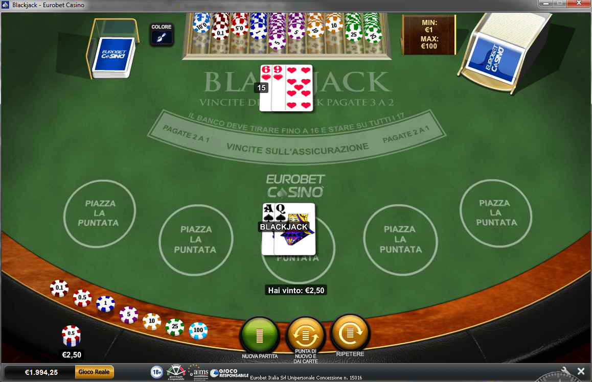 eurobet blackjack