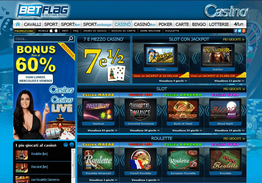 betflag casino online homepage