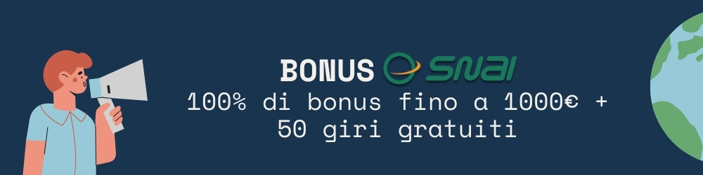 bonus Snai 100%